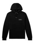 Balmain - Logo-Appliquéd Cotton-Jersey Hoodie - Black