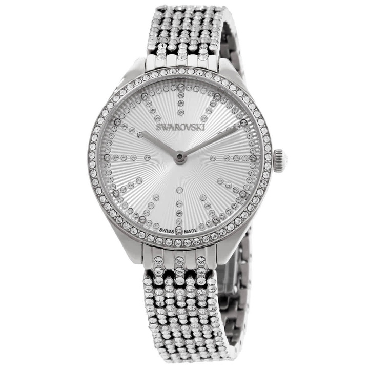 Photo: Swarovski Attract Quartz Crystal Silver Dial Ladies Watch 5742479
