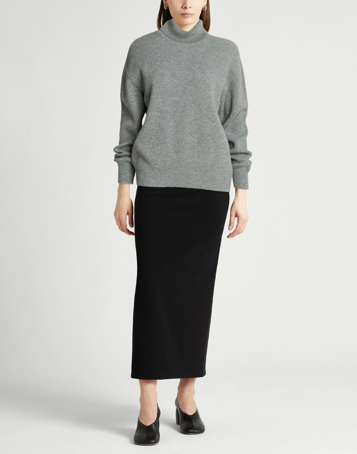 Peserico Womens Turtleneck in Grey