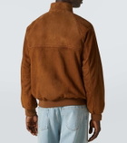 Valentino Suede bomber jacket