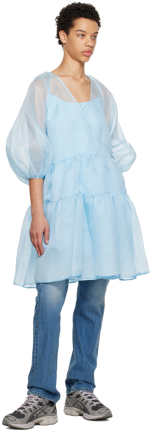 【Cecilie Bahnsen】MIRABELLE DRESS Cecilie Bahnsen Blue Mirabelle Midi Dress Cecilie Bahnsen