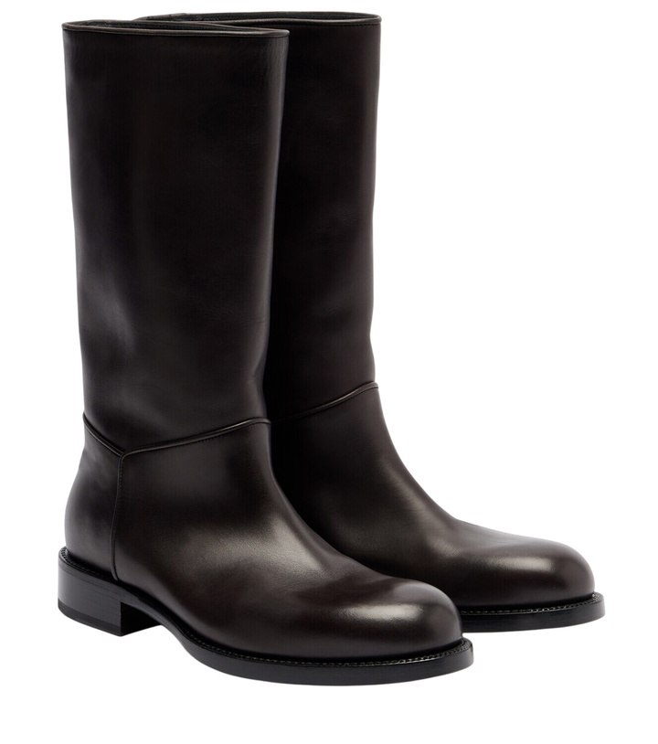 Photo: The Row Nobilis Riding leather knee-high boots
