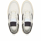 Rhude Men's Rhecess Low Sneakers in White/Black