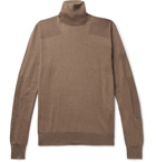 AMIRI - Wool and Cashmere-Blend Rollneck Sweater - Brown