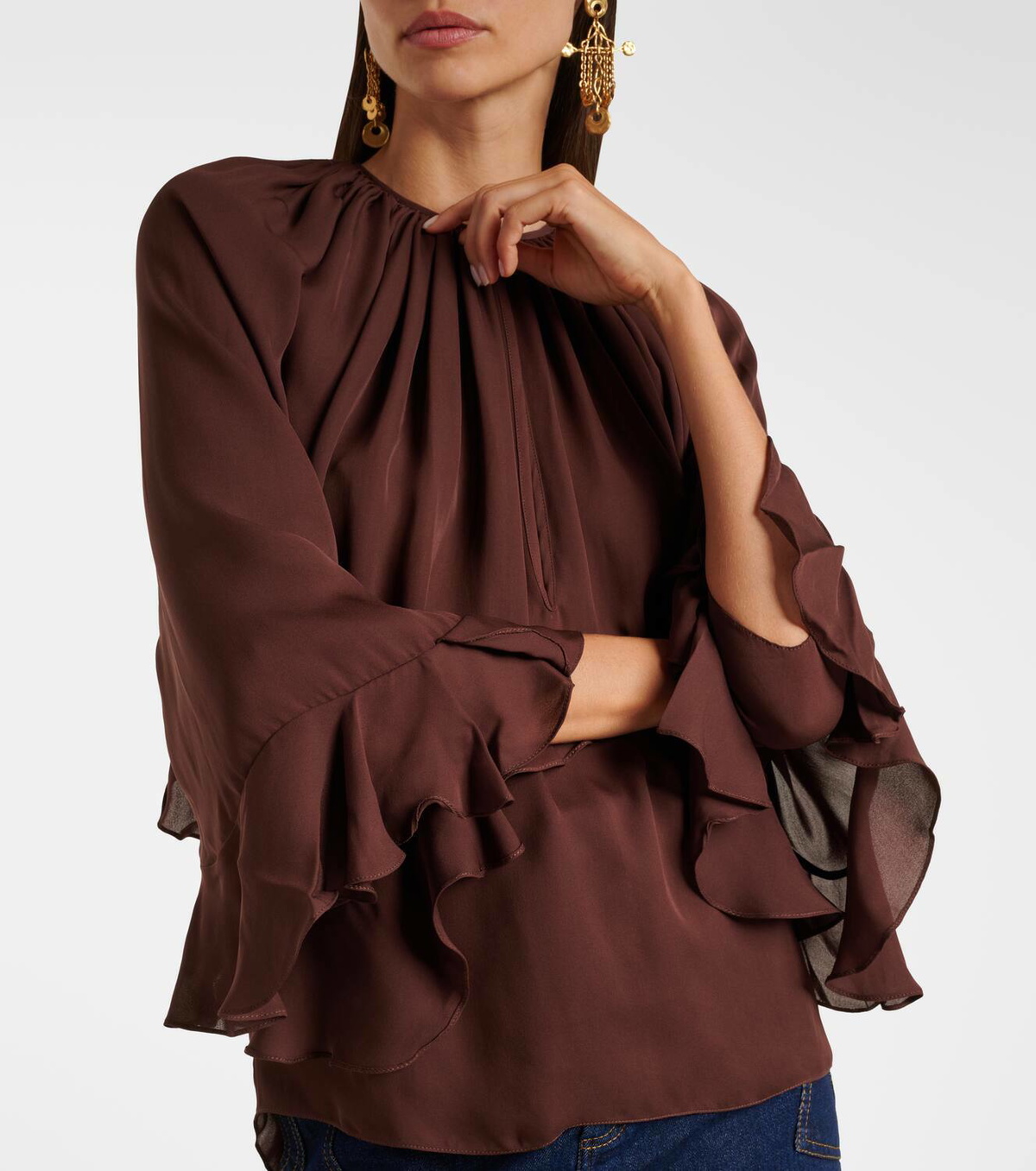 Johanna Ortiz Silk georgette blouse