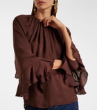 Johanna Ortiz Silk georgette blouse