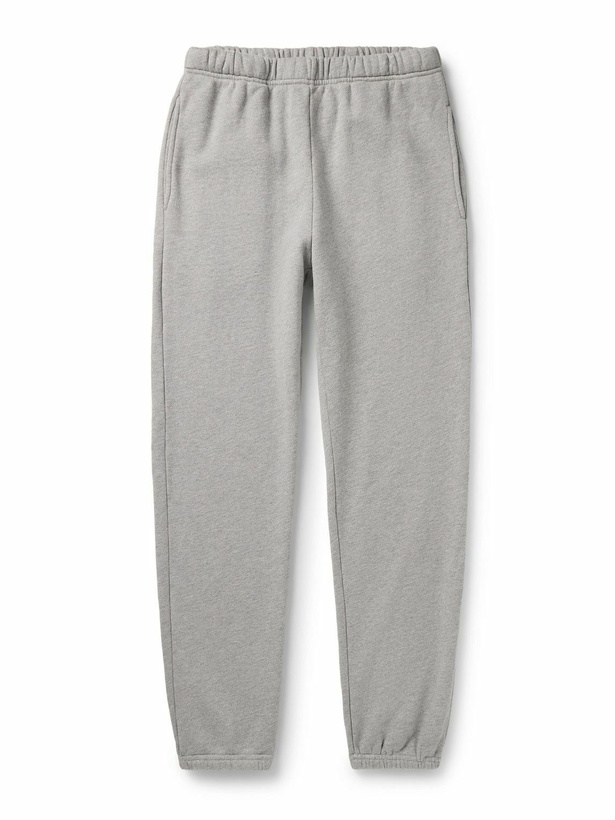 Photo: Les Tien - Tapered Garment-Dyed Cotton-Jersey Sweatpants - Gray