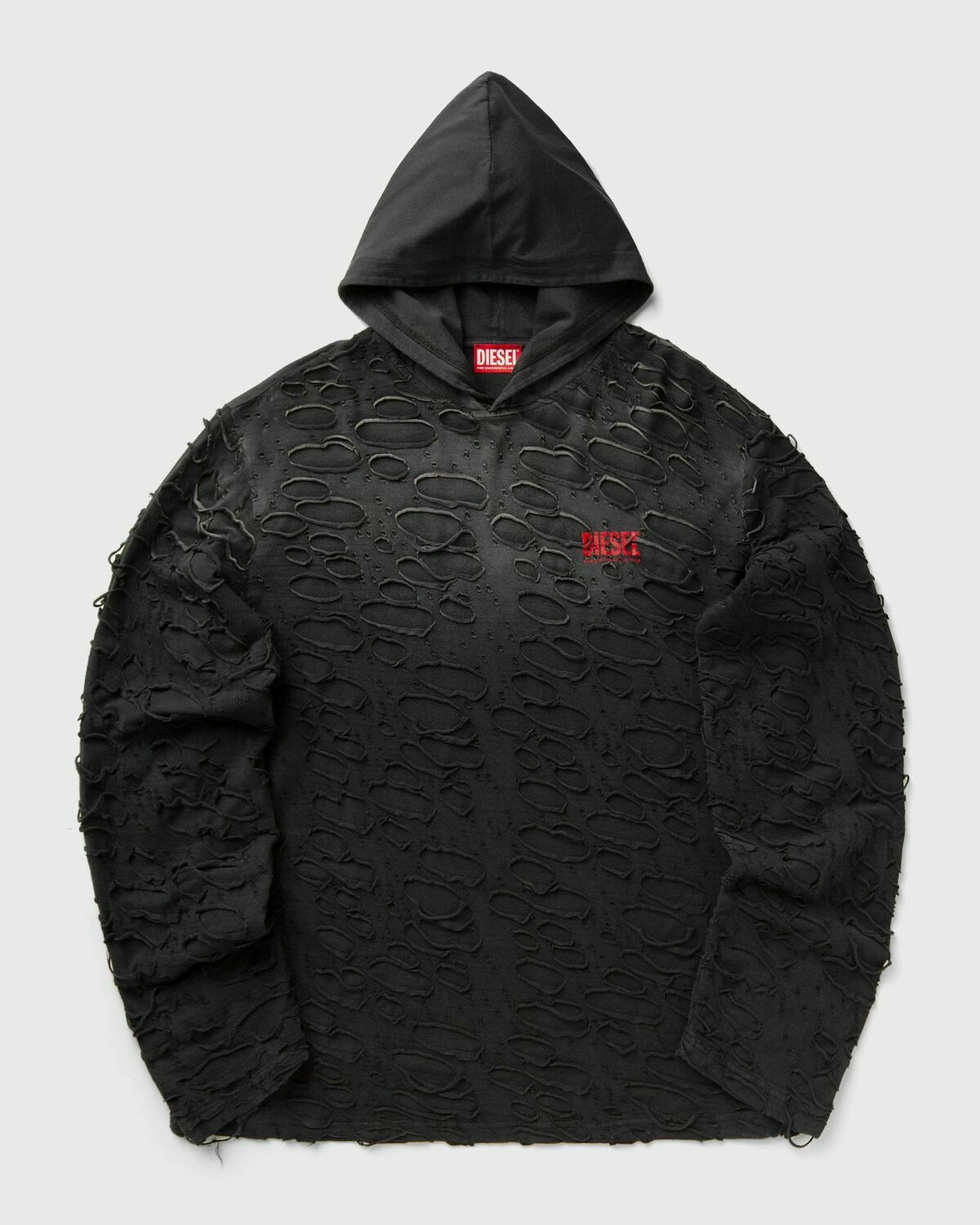 Diesel T-CRANE-LS-HOOD TEE Black Mens Hoody Diesel