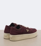 Prada Downtown Bold Re-Nylon and suede sneakers