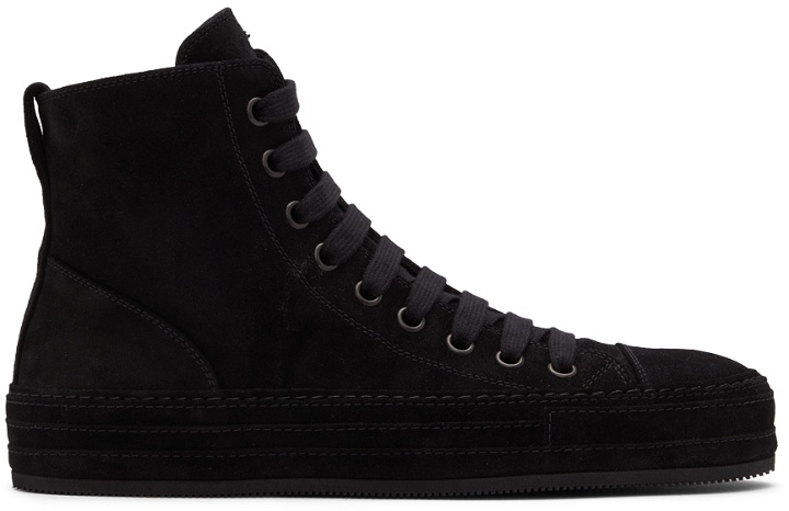 Photo: Ann Demeulemeester Black Suede Raven Sneakers