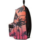 Saint Laurent Multicolor Dip-Dye Palm Print City Backpack