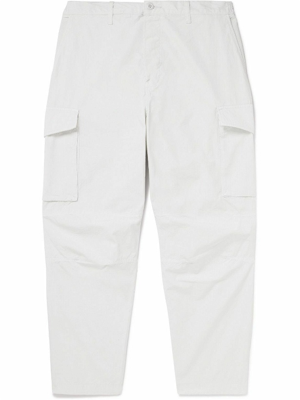 Photo: EDWIN - Sentinel Tapered Garment-Dyed Cotton-Ripstop Cargo Trousers - White