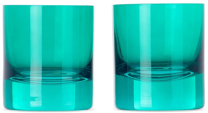 Photo: Estelle Colored Glass Green Rock Glass Set