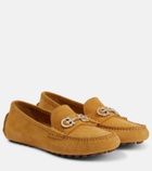 Ferragamo - Double Gancini suede loafers