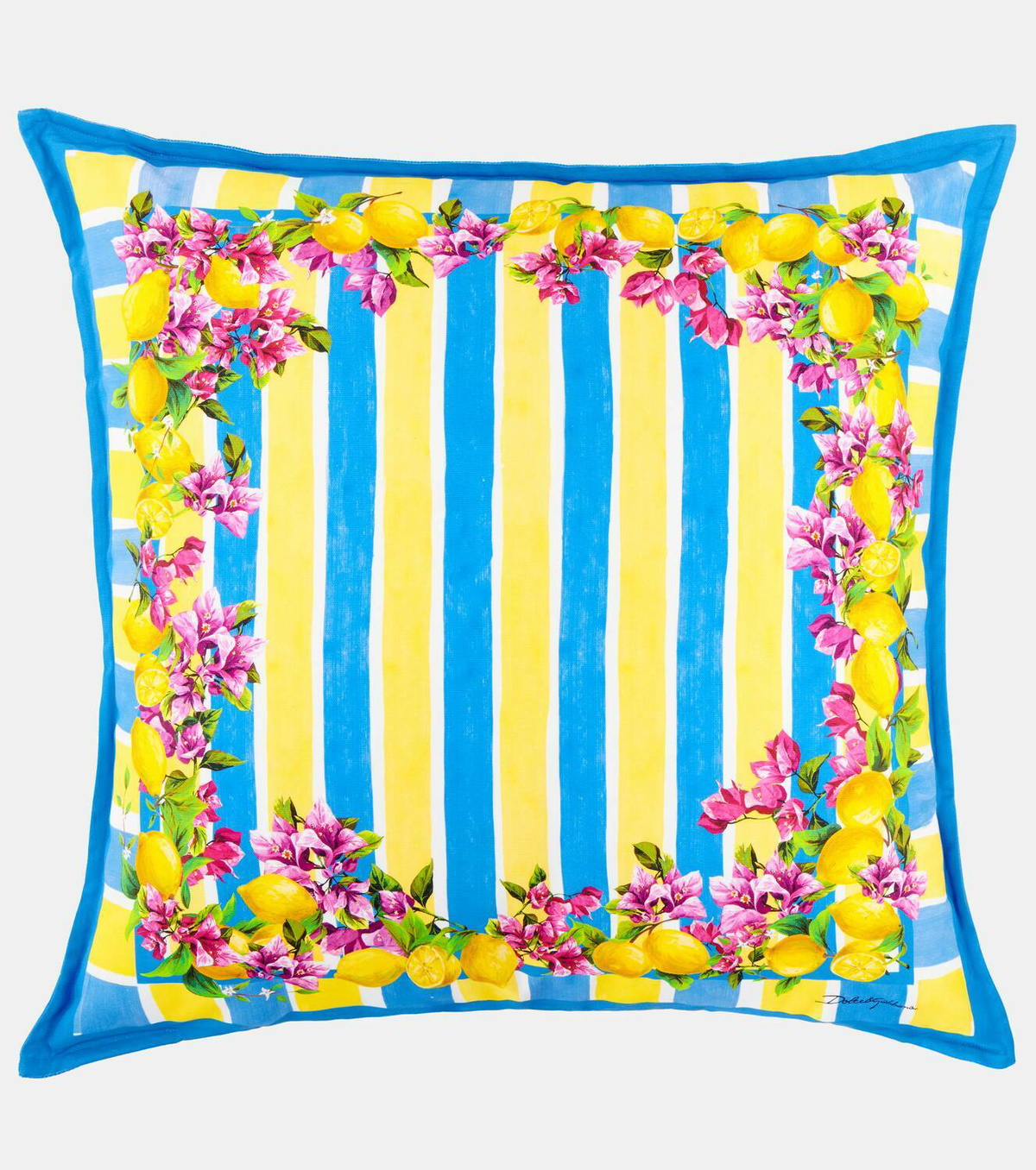 Dolce&Gabbana Casa Taormina striped cotton cushion