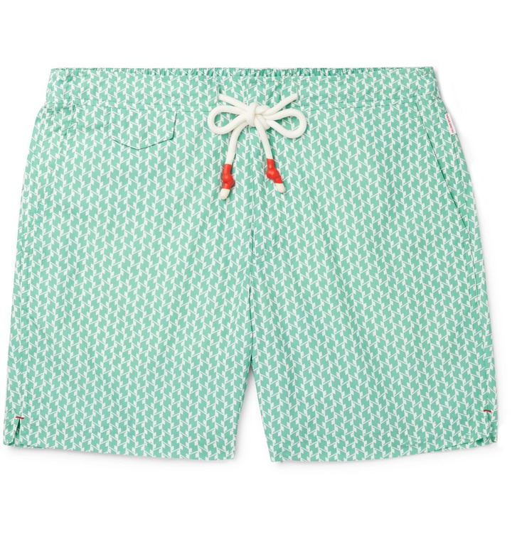 Photo: Orlebar Brown - Standard Mid-Length Printed Swim Shorts - Green