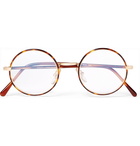 Cutler and Gross - Round-Frame Tortoiseshell Acetate and Gold-Tone Optical Glasses - Tortoiseshell