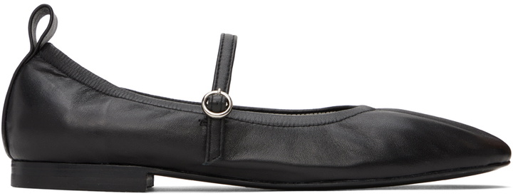 Photo: Youth Black Round-Toe Ballerina Flats