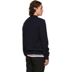 Moncler Genius 2 Moncler 1952 Navy Wool Crewneck Sweater