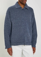 The Elder Statesman Hunter Zip-through Cashmere Jacket Blue