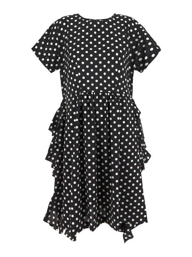 Photo: Comme Des Garçons Comme Des Garçons Ruffled Pois Midi Dress