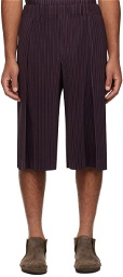 HOMME PLISSÉ ISSEY MIYAKE Purple Tailored Pleats 2 Shorts