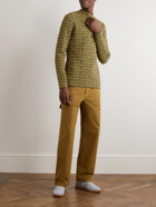 Jacquemus - Luis Jacquard-Knit Half-Zip Sweater - Green