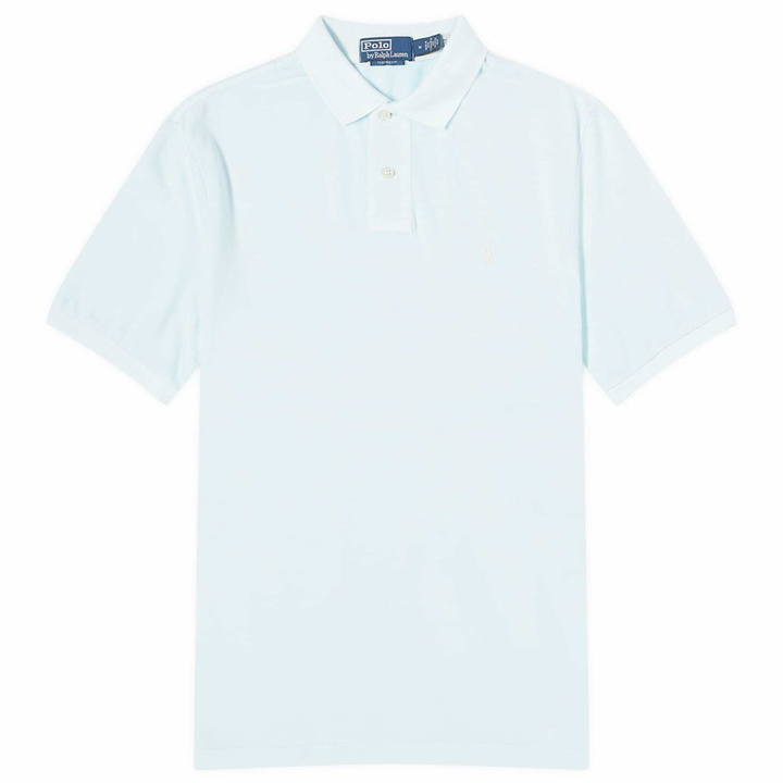 Photo: Polo Ralph Lauren Men's Mineral Dyed Polo Shirt in Sky