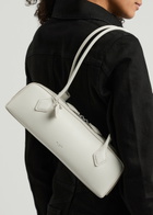 Alaïa Le Teckel Medium Grained Leather Shoulder bag - Ivory - One Size