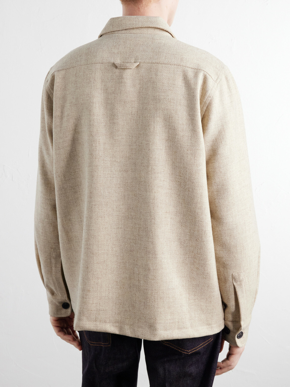 Portuguese Flannel - Wool-Tweed Overshirt - Neutrals