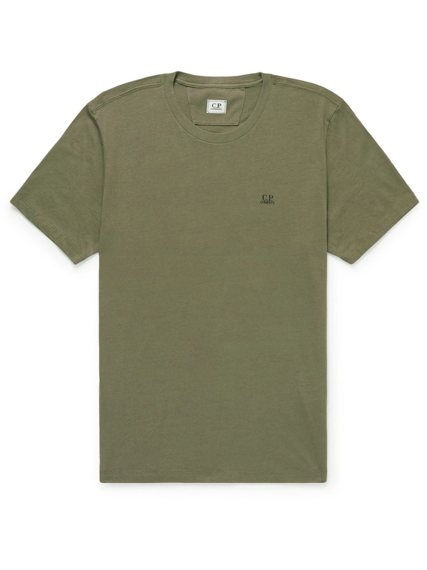 Photo: C.P. Company - Logo-Print Cotton-Jersey T-Shirt - Green