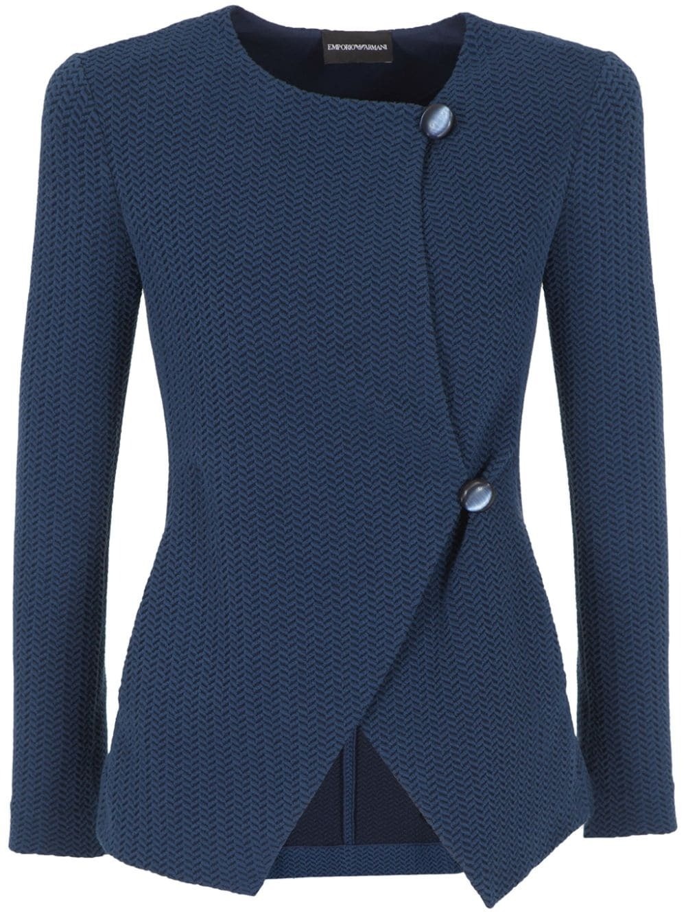 EMPORIO ARMANI - Cotton Blend Blazer Jacket