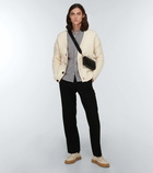 Ami Paris Cable-knit wool cardigan