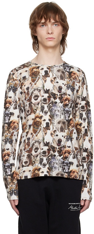 Photo: Martine Rose Brown Cats & Dogs Long Sleeve T-Shirt