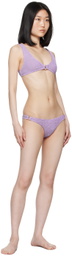 Bond-Eye Purple Ring Scout Crop & Ring Scene Bikini