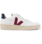 Veja - V-12 Bastille Rubber-Trimmed Leather Sneakers - Men - White