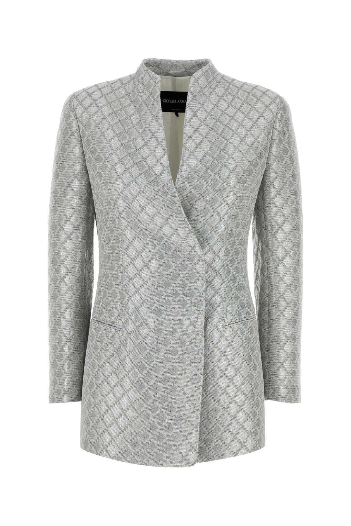 GIORGIO ARMANI - Viscose Blend Net Crop Jacket Giorgio Armani