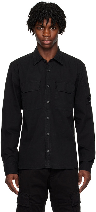 Photo: C.P. Company Black Garment-Dyed Shirt