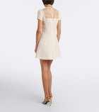 Valentino Crepe Couture lace-trimmed minidress