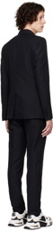 Dolce & Gabbana Black Linen Suit