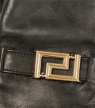 Versace - Greca leather gloves