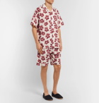 Desmond & Dempsey - Victor Printed Cotton Pyjama Shorts - Men - Red