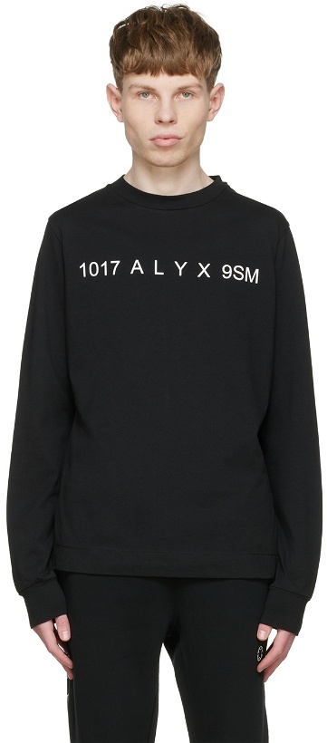 Photo: 1017 ALYX 9SM Black Cotton T-Shirt