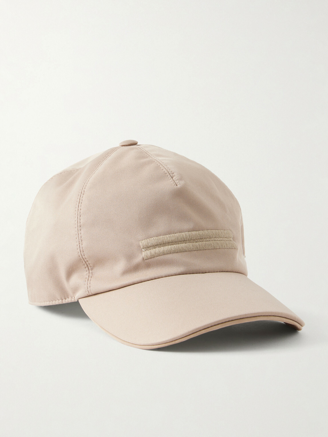 Zegna - Logo-Embellished Twill Baseball Cap - Neutrals