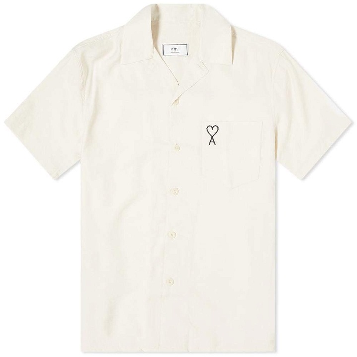 Photo: AMI Short Sleeve Embroidered Heart Shirt