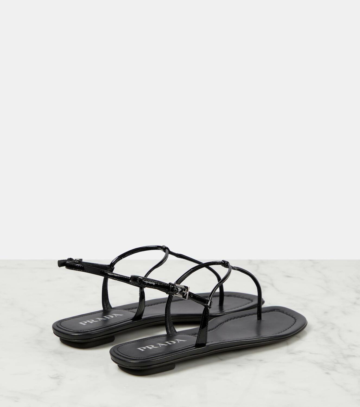 Prada Patent leather thong sandals
