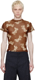 Charles Jeffrey Loverboy Brown Baby T-Shirt