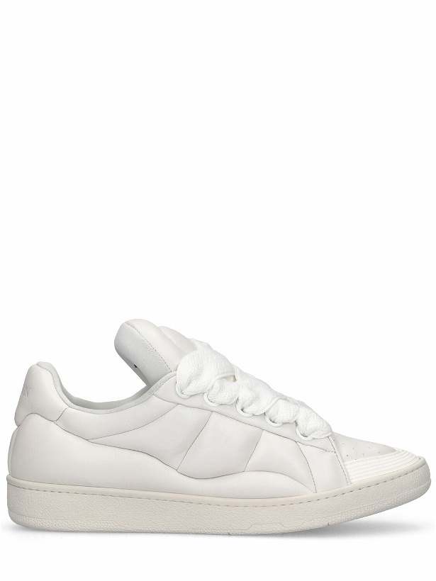 Photo: LANVIN - Xl Curb Leather Low Top Sneakers