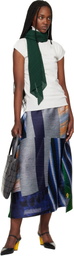 PLEATS PLEASE ISSEY MIYAKE Green March Monthly Scarf