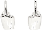 Y/Project Silver Mini Fuck You Earrings